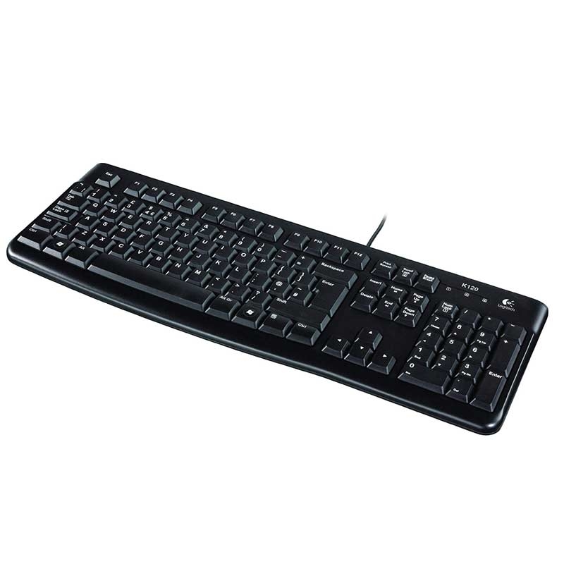 Logitech K120 Tastatur kabelgebunden schwarz