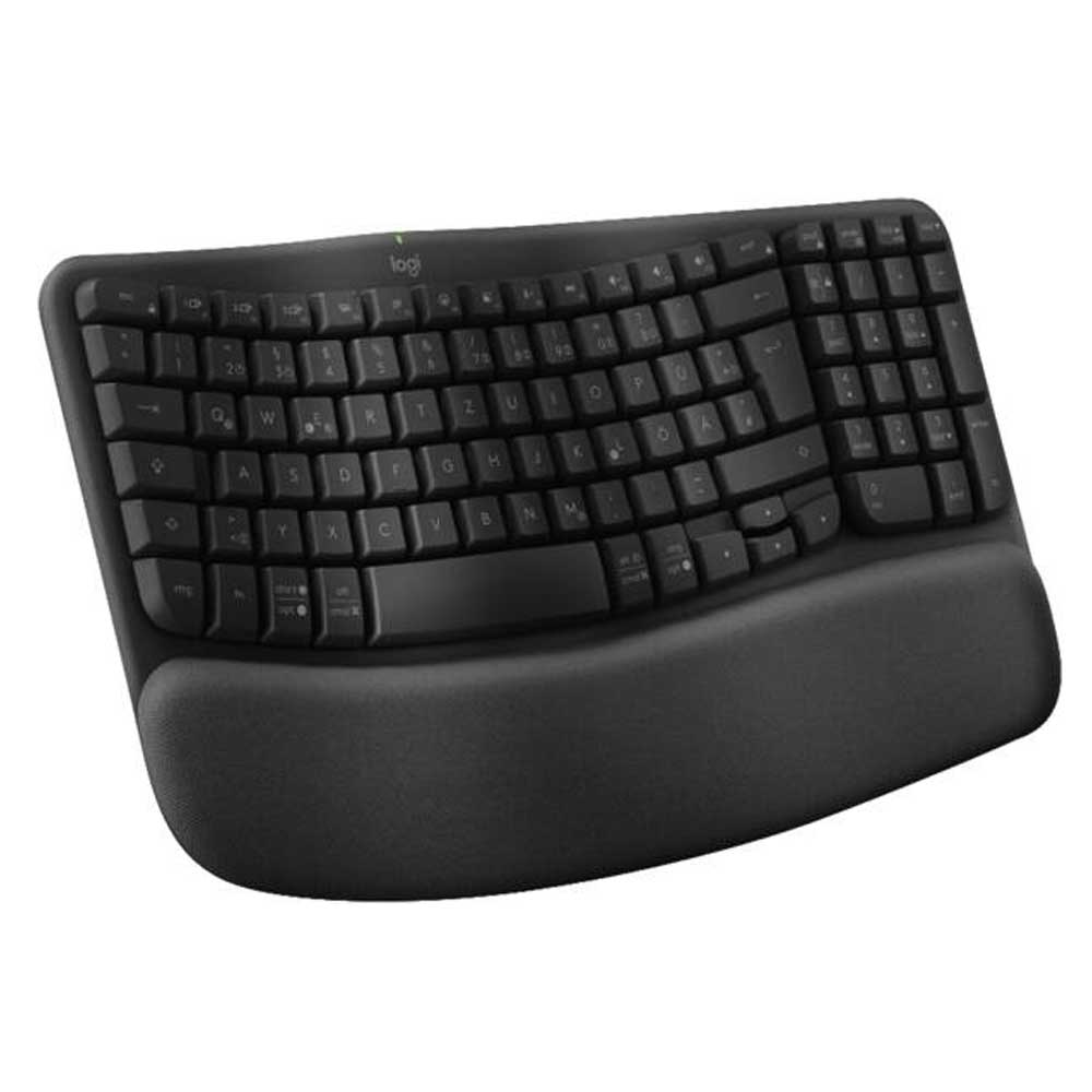 Logitech Wave Keys kabellose ergonomische Tastatur graphit