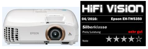 Epson EH-TW5350 2.200 Ansi-Lumen LCD-Projektor weiß Ausstellungsgerät