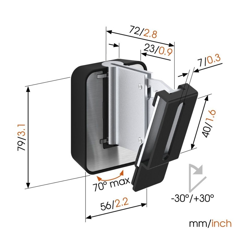 Vogel's SOUND 3200 Universeller Lautsprecher Wandhalter schwarz