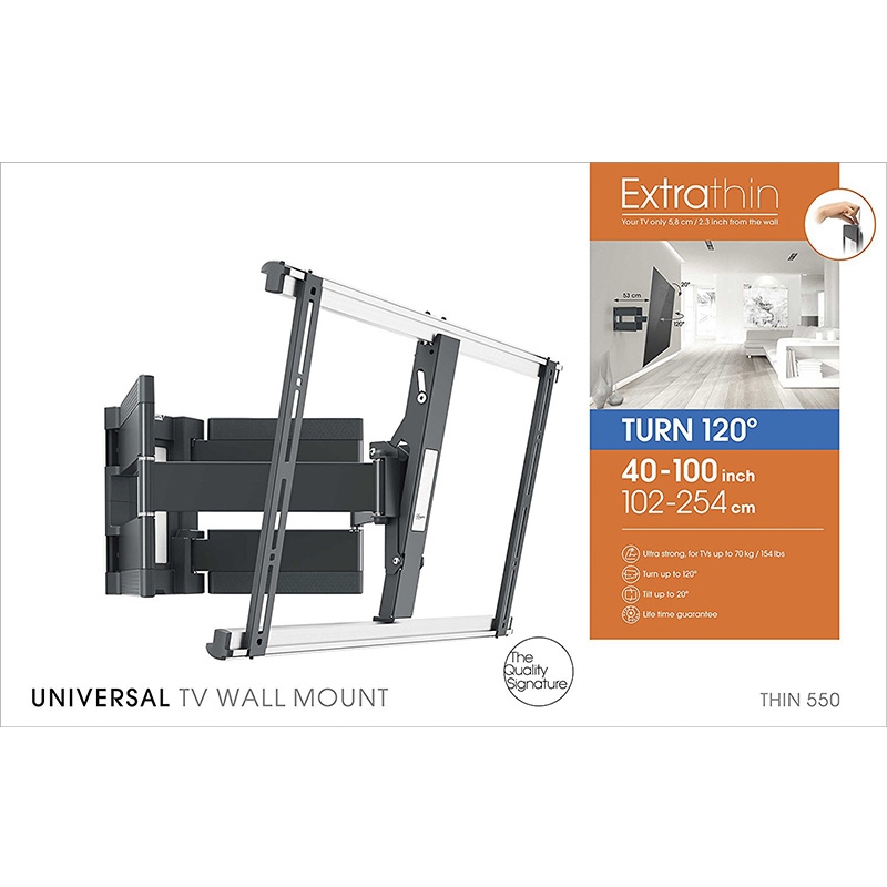 Vogel's THIN 550 TV-Wandhalterung für 102-254 cm (40-100 Zoll) Fernseher