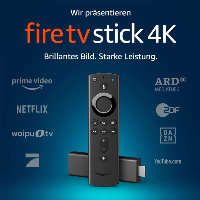 Amazon Fire TV Stick 4K Ultra HD mit Alexa-Sprachfernbedienung