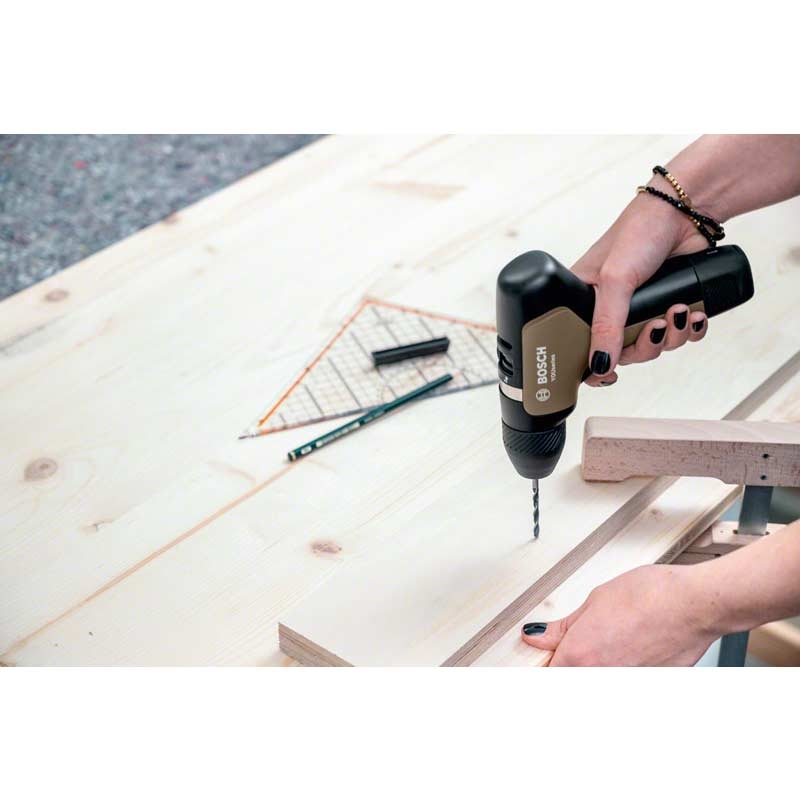 Bosch Akkuschrauber YOUseries Drill (1 Akku, in Aufbewahrungsbox) + Bosch Akku S