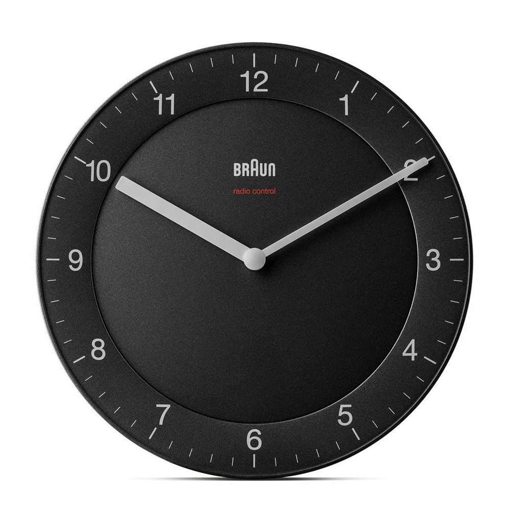 Braun BC06B-DCF Funkwanduhr schwarz