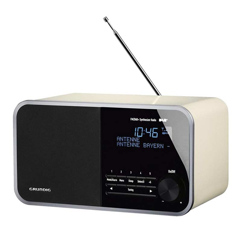 Grundig DTR 3000 DAB+ Radio weiß, UKWRDS, Retro, AUX, PLL