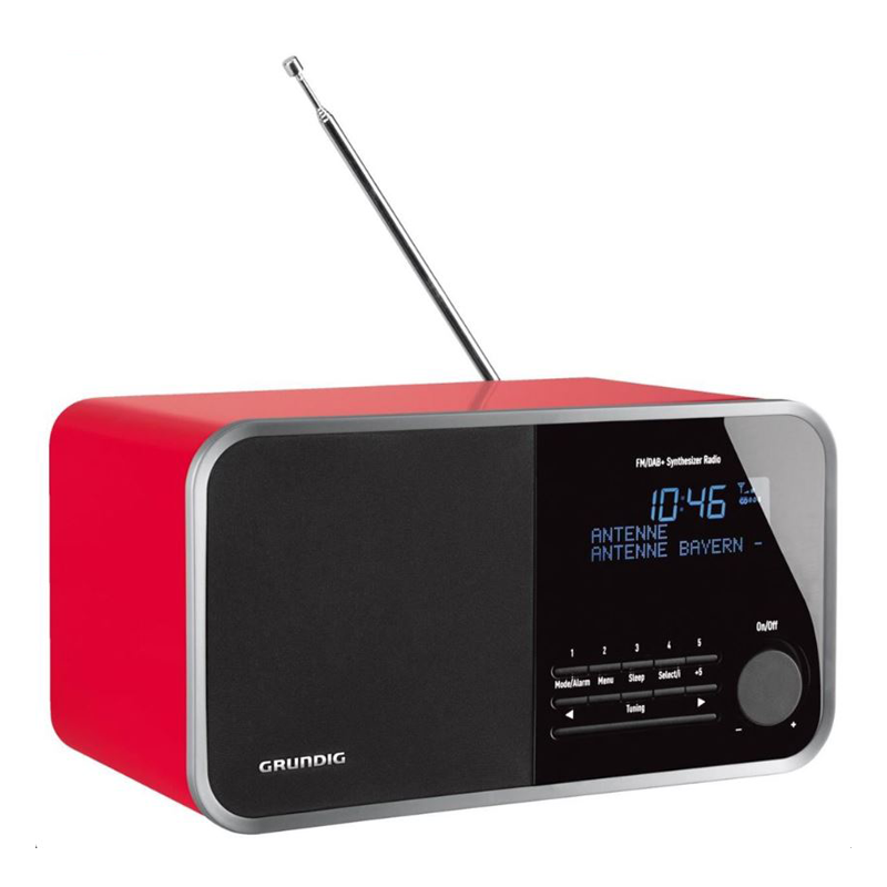 Grundig TR 2200 DAB+ Radiowecker glanz/rot