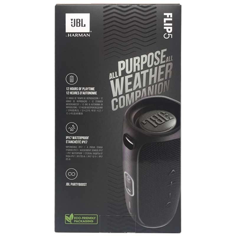 JBL Flip 5 Bluetooth-Lautsprecher schwarz