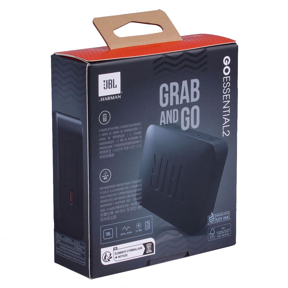 JBL GO Essential 2 Bluetooth Speaker schwarz