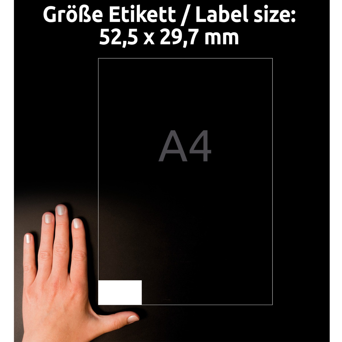 Avery Zweckform, Avery Labels 52,5 x 29,7mm, A4 (3651)