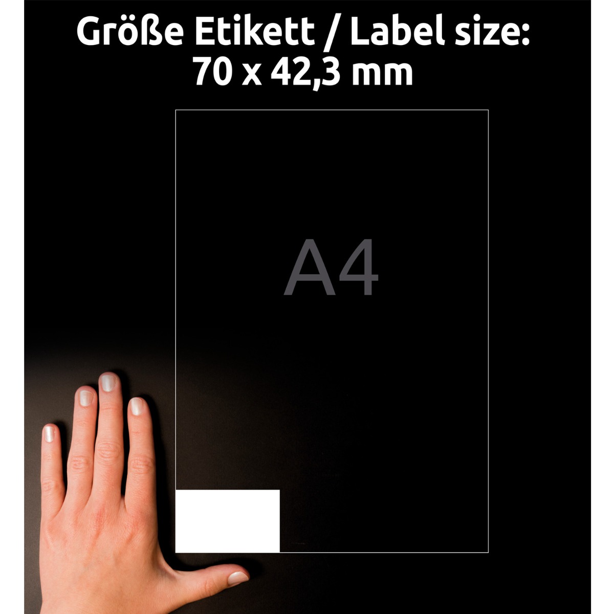 Avery Zweckform, Labels Avery 70 x 42,3mm, A4 (3652)