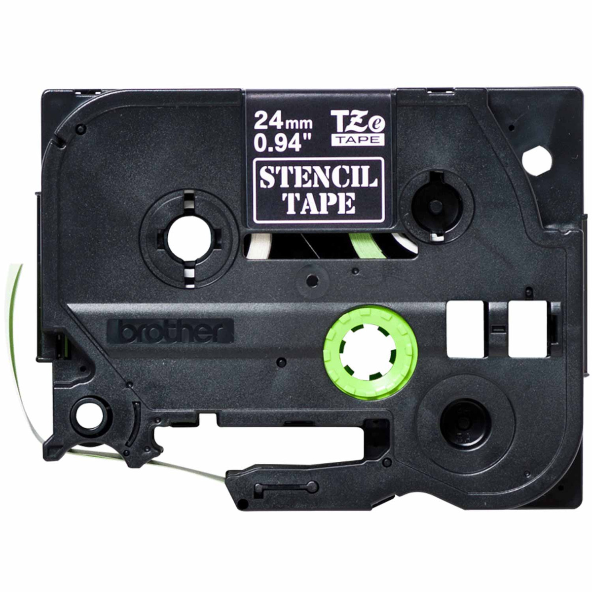 Brother STe-151 P-touch Schriftband weiß auf transparent 24mm