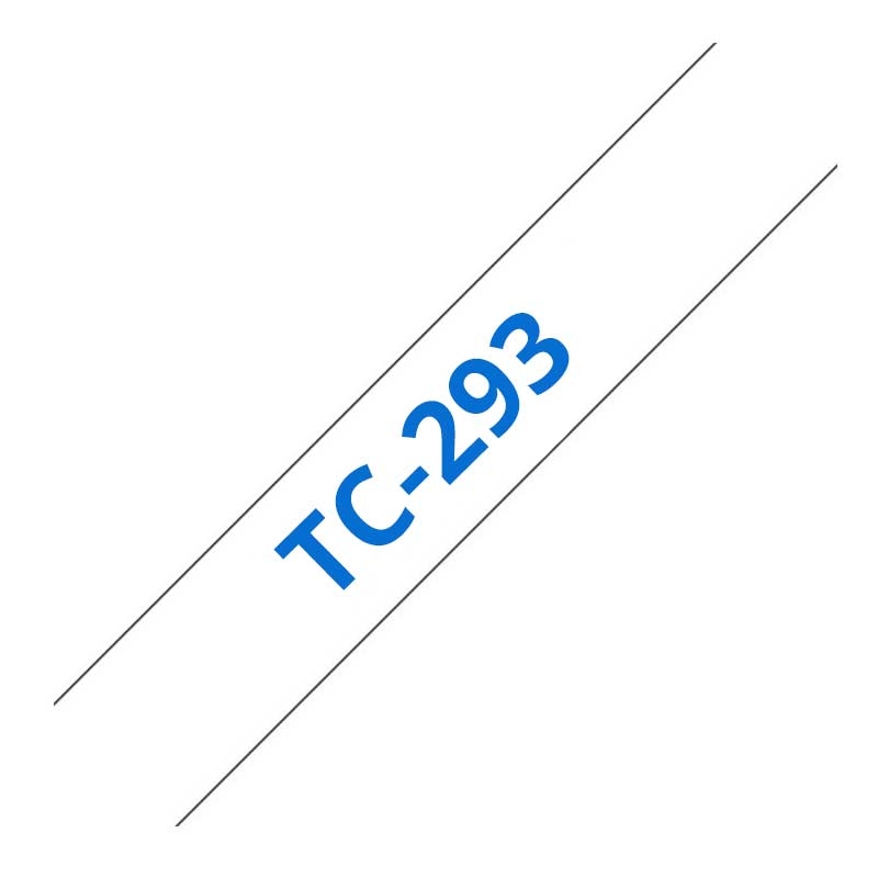 Brother TC-293 P-touch blau auf weiss 9mm