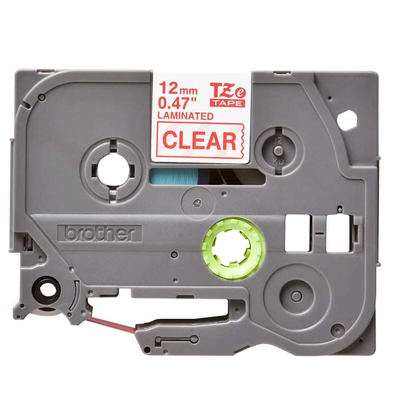 Brother TZe-132 Schriftband P-touch rot auf transparent 12mm