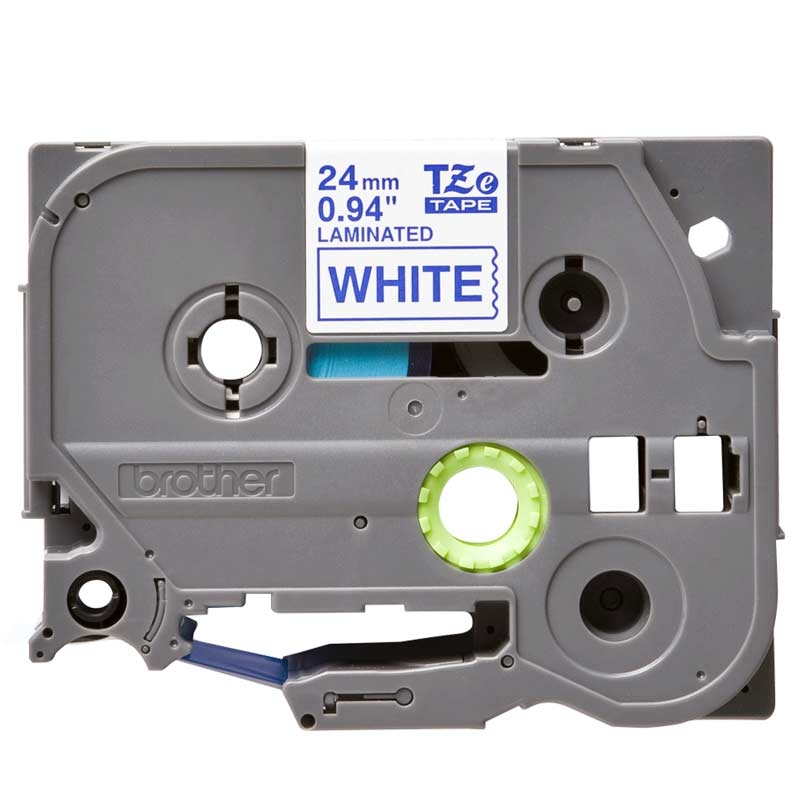 Brother TZe-253 Schriftband P-touch blau auf weiss 24mm
