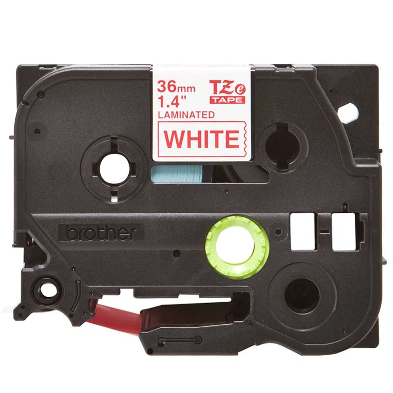 Brother TZe-262 Schriftband P-touch rot auf weiss 36mm