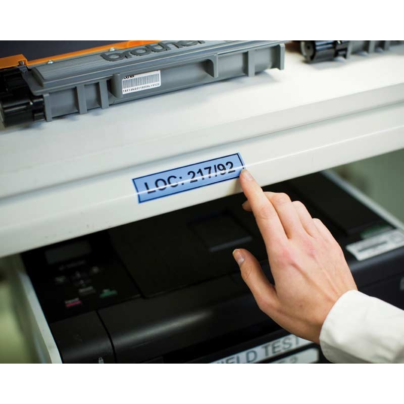 Brother TZE-551 P-Touch schwarz auf blau 24mm