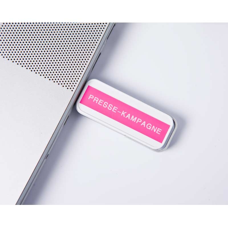 Brother TZe-MQP35 Schriftband weiß auf pink 12 mm