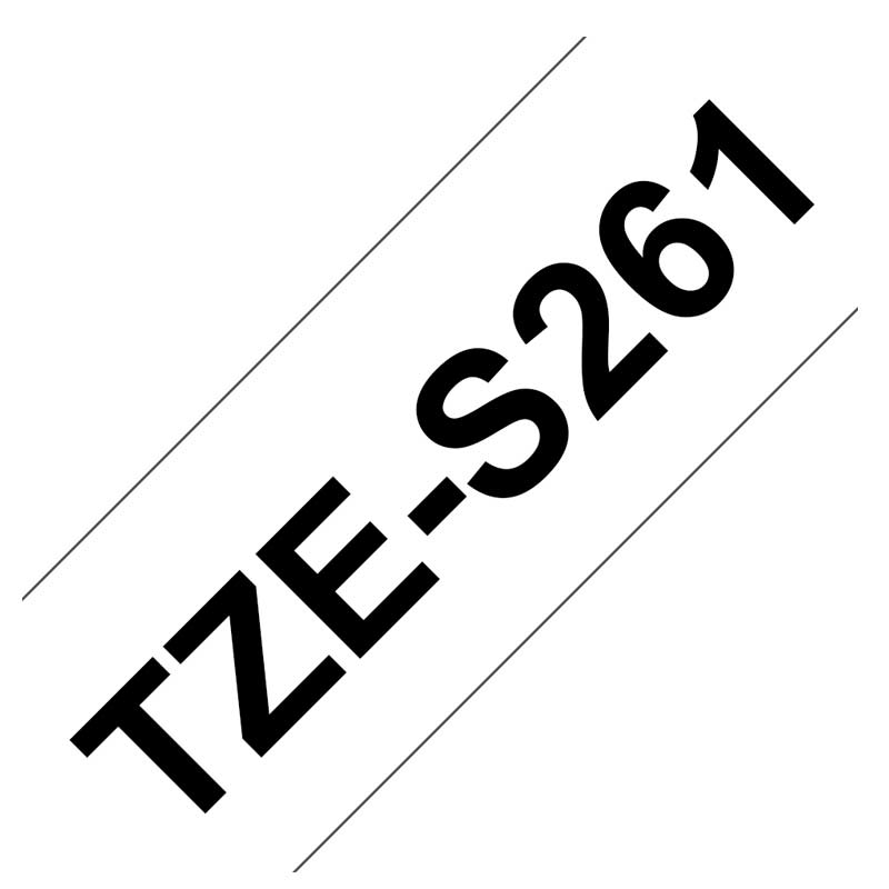 Brother TZe-S261 P-touch schwarz auf weiss extra stark klebend 36mm