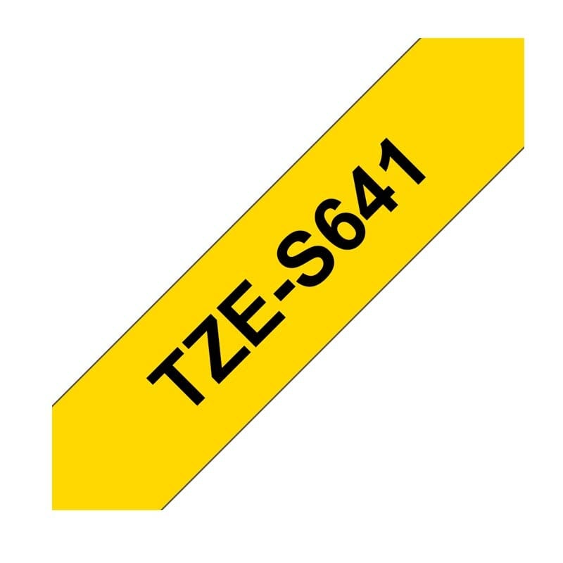 Brother TZE-S641 P-Touch schwarz auf gelb 18mm extra stark klebend