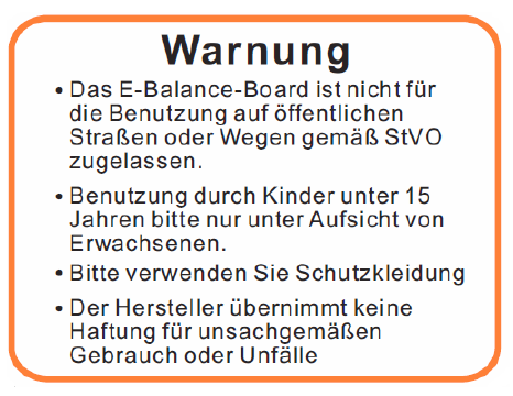 Denver DBO-6550 Balance Scooter/Board weiss