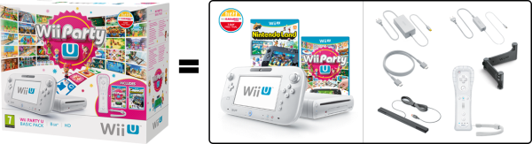 Nintendo Wii U Basic Pack 8GB + Nintendoland + Wii Party