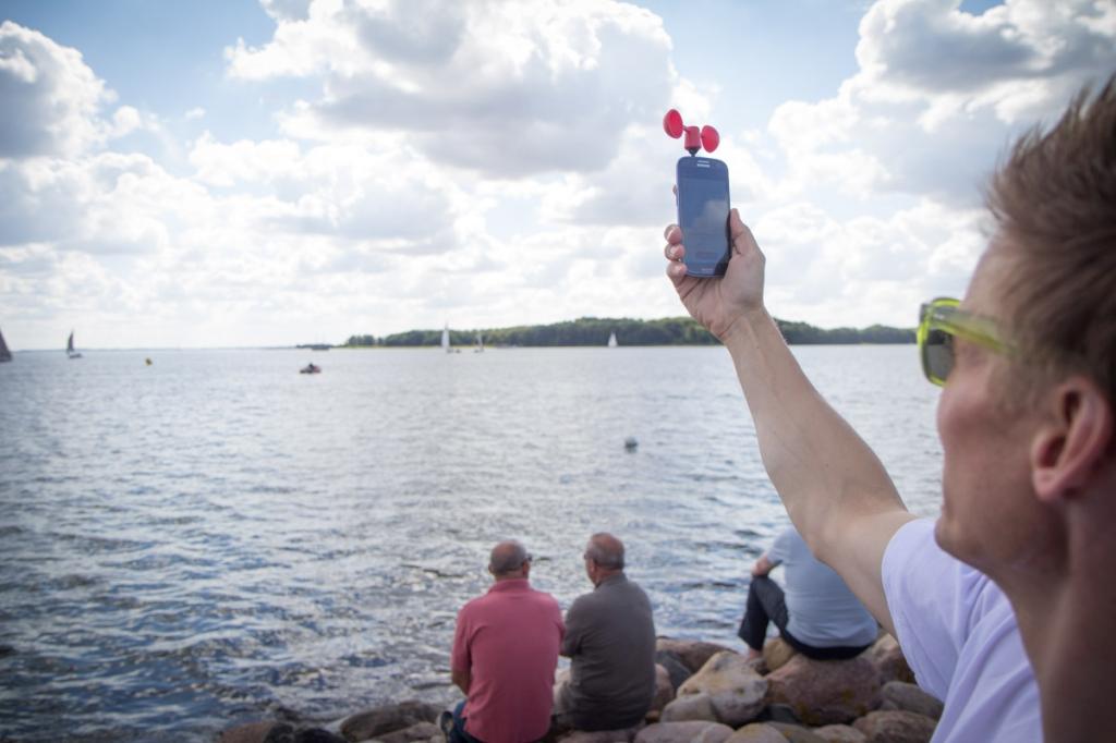 Vaavud Smartphone Mjolnir Windmesser weiß