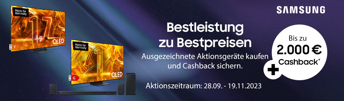 Mehr über die Samsung Cashback Aktion erfahren! 